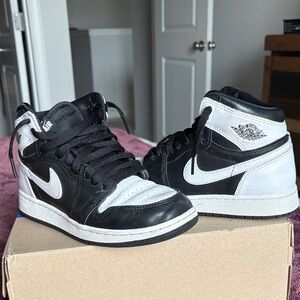 Nike Black and White High-Top Sneakers